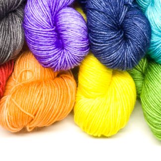 Rainbow mini skeins, hand dyed merino nylon 4 ply, rainbow sock yarn