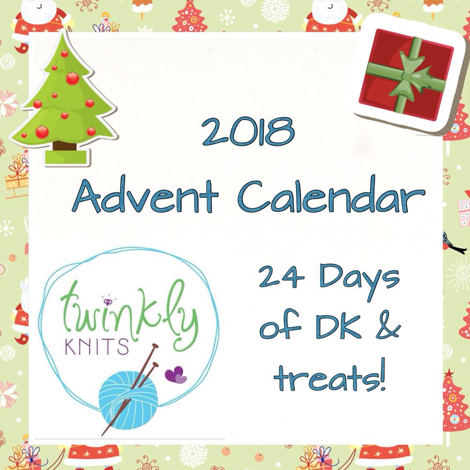 DK yarn advent calendar, 250g yarn and treats, PRE ORDER Twinkly Knits