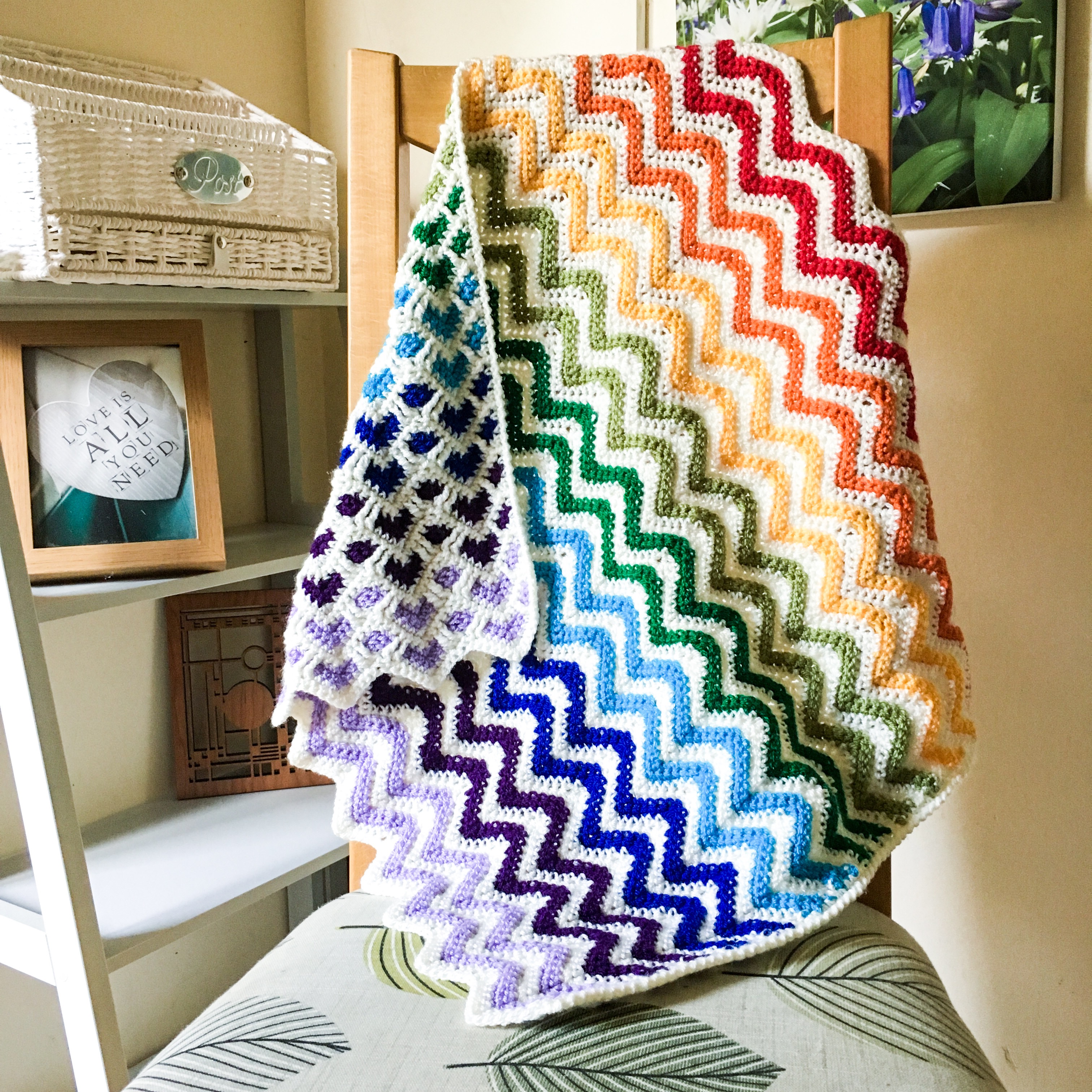 Pastel Rainbow Baby Blanket Free Knitting Pattern | atelier-yuwa.ciao.jp