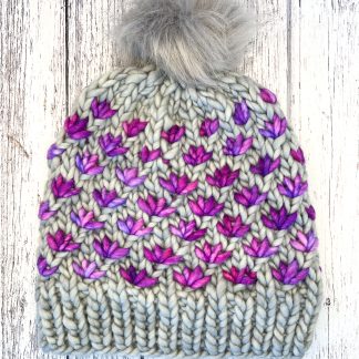 Super chunky Merino knitted hat Grey