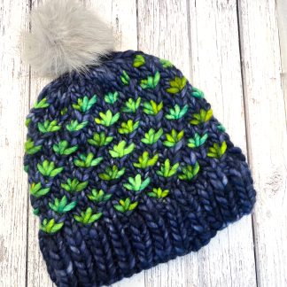 Super chunky Merino knitted hat Navy