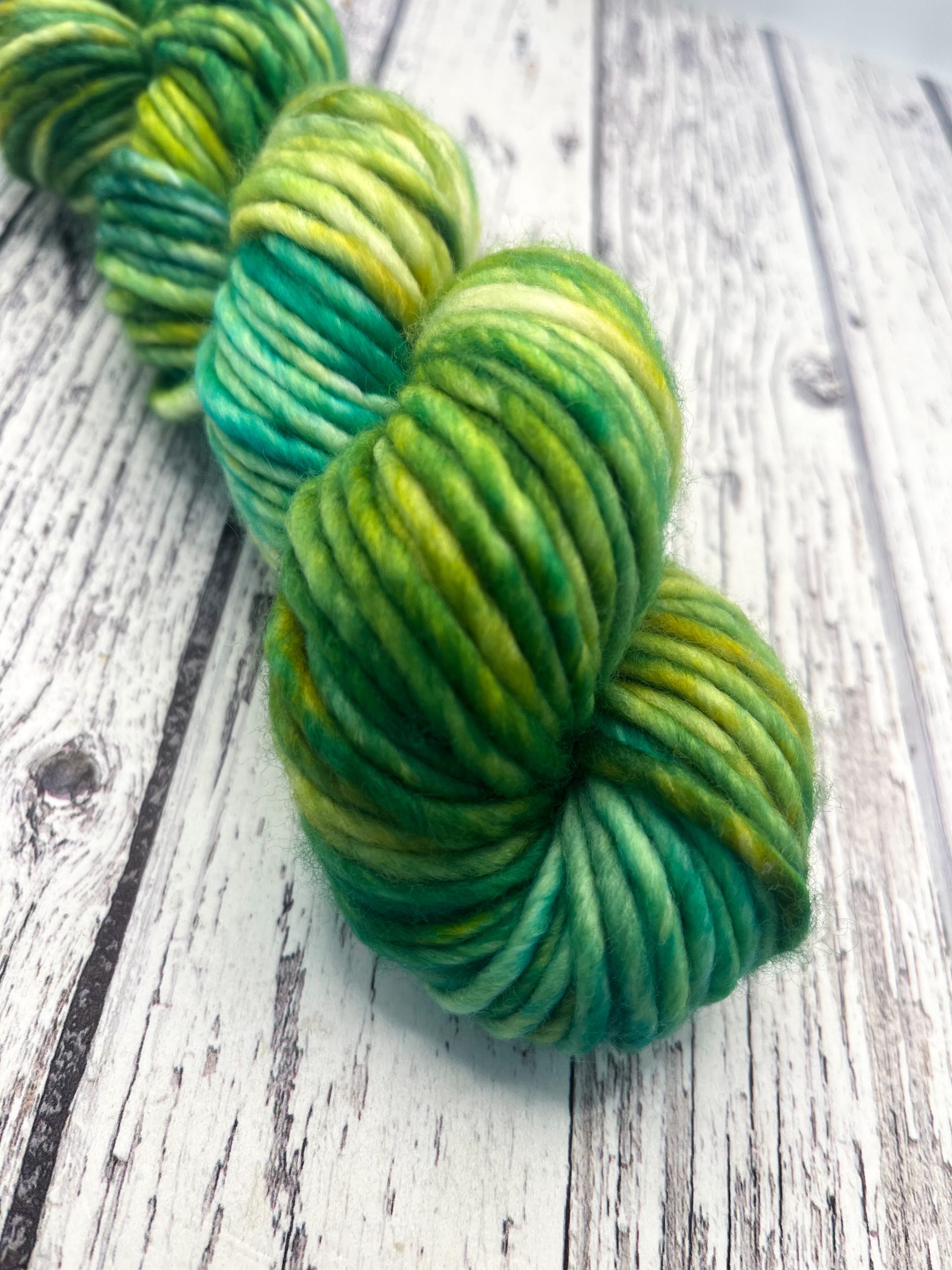 Merino chunky yarn Shinrin-yoku Green