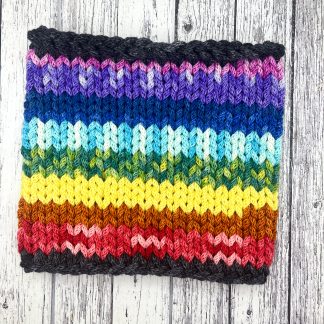 Chunky merino rainbow cowl