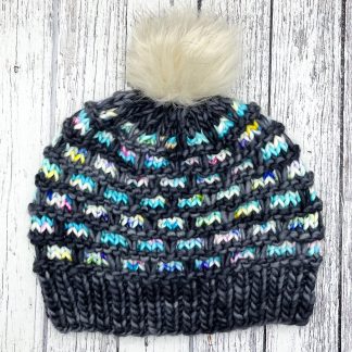 Chunky Merino Mosaic hat Fiesta