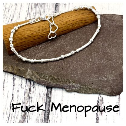 Fuck Menopause Morse Code bracelet - Image 2