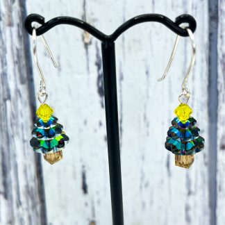 Crystal Christmas Tree earrings