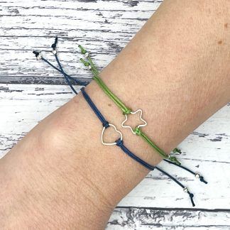 Sterling silver friendship style bracelet